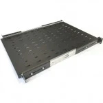Полка для серверного шкафа Hyperline выдвижная c 19'' креплением глубина 600 мм нагрузка до 20 кг TSS3-600-RAL9004