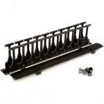 Аксессуар для серверного шкафа Hyperline Кабельный организатор с крышкой глубина 106 мм 19" 1U CMF-1U-FPL106-MCOV-RAL9005