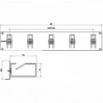 Аксессуар для серверного шкафа Hyperline Кабельный организатор с металлическими кольцами 125x65 мм 19" 2U черный CMW-2U-03-BK