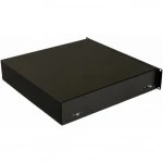 Полка для серверного шкафа Hyperline для документов с замком 2U 88х483х460 мм TDR3-2U-460-RAL9004