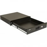 Полка для серверного шкафа Hyperline для документов с замком 2U 88х483х460 мм TDR3-2U-460-RAL9004