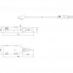 Инструмент для монтажа СКС Hyperline Шнур тестовый 2-х контактный 6P2C KR-CABLE-6P2C