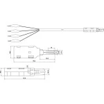 Инструмент для монтажа СКС Hyperline Шнур тестовый 4-х контактный зажимные контакты KR-CABLE-CRO4