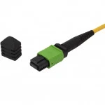Оптический патч-корд Hyperline Транковая сборка fan out 1хMPO (мама)- 4хLC (duplex) 8 волокон TC-MC3-9-MPOF8/AX-4xDLC/UX-IN-1/2M-LSZH-YL