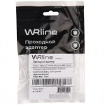 Инструмент для монтажа СКС WRline Проходной адаптер формата Keystone RJ45-RJ45 (8p8c) категория 5е экранированный WR-CA-KJ-8p8c-C5E-SH