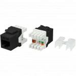 Модуль Hyperline Модуль Keystone Jack RJ-45(8P8C) категория 5e KJ8-8P8C-C5e-180-BK