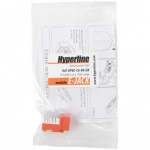 Модуль Hyperline Модуль Keystone Jack RJ-45(8P8C) категория 6 110 IDC заделка с помощью E-TOOL оранжевый KJE-8P8C-C6-90-OR