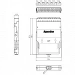 Аксессуар для оптических сетей Hyperline Корпус кассеты для оптических претерминированных решений 6 дуплексных портов LC/PC PPTR-CSS-1-6xDLC-MM/MG-BL