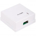 Сетевая розетка WRline Розетка компьютерная RJ-45 категория 5e экранированная двойная внешняя WR-WS-8P8C-C5E-SH-2