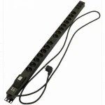 Аксессуар для серверного шкафа Hyperline Блок розеток вертикальный (15 розеток Schuko 3 розетки IEC320 C13) автоматический выключатель кабель питания 2.5м SHE-15SH-3IEC-B-2.5EU