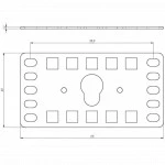 Аксессуар для серверного шкафа Hyperline Кронштейн 1.5U крепеж типа "монетка" (4 шт. в комплекте) PMR-1.5U-M-RAL9005