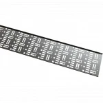 Аксессуар для серверного шкафа Hyperline Перфорированный вертикальный кабельный организатор-лоток 150х9 мм высотой 1868 мм для шкафа серии TTR TTB для шкафа высотой 42U CDV-150x9-42U-RAL9005