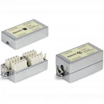 Инструмент для монтажа СКС Hyperline Проходной адаптер (coupler) Dual IDC категория 5e 4 пары экранированный CA-IDC-C5e-SH-F-WH