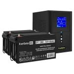 Источник бесперебойного питания ExeGate EX295988RUS + батарея 65Aч EX282980RUS 2шт EX296821RUS Линейно-интерактивные, Напольный (Tower), 1500 ВА, 1200 Вт