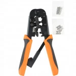 Инструмент для монтажа СКС Hyperline Инструмент обжимной (кримпер) для RJ-45, RJ-12, RJ-11 HT-N5684R