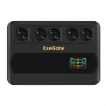 Источник бесперебойного питания ExeGate NEO Smart BU-1000.LCD.AVR.5SH EX295686RUS (Линейно-интерактивные, Напольный, 1000 ВА, 500)