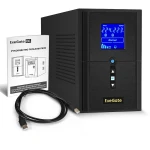 Источник бесперебойного питания ExeGate SineTower SN-1000.LCD.AVR.2SH.1C13.USB EX295981RUS (Линейно-интерактивные, Напольный, 1000 ВА, 800)