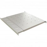 Полка для серверного шкафа Hyperline Полка c 19'' креплением, раздвижная, 0.5U, с регулируемой глубиной установки от 405 мм до 700 мм, нагрузка до 60 кг TSD3L-0.5U-405/700-RAL7035