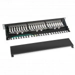 Патч-панель Cabeus Патч-панель Cabeus PL-24-Cat.6a-SH-Dual IDC (24 порта, Cat. 6a)