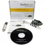 Сетевая карта StarTech 4-Port PCI-E SuperSpeed USB 3.0 Controller Card PEXUSB3S4V