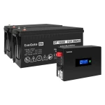 Источник бесперебойного питания ExeGate EX297448RUS (Двойное преобразование (On-Line), Настенный, 1500 ВА, 1500)