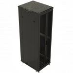 Серверный шкаф Hyperline Шкаф серверный напольный 47U 800x1000мм пер.дв.перфор. задн.дв.перфор. 2 бок.пан. 800кг черный 910мм DR-TTB-D-47U-RAL9004