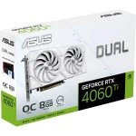 Видеокарта Asus GeForce RTX 4060 Ti ASUS EVO White OC 8GB DUAL-RTX4060TI-O8G-EVO-WHITE (8 ГБ)