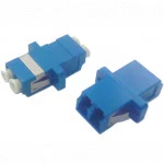 Аксессуар для оптических сетей Hyperline Оптический проходной адаптер LC-LC SM duplex корпус пластиковый синий белые колпачки FA-P11Z-DLC/DLC-N/WH-BL