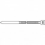 Инструмент для монтажа СКС Hyperline Стяжка нейлоновая неоткрывающаяся безгалогенная (halogen free) 250x3.6мм полиамид 6.6 -40°C - +85°C черная (100 шт) GT-250IBC