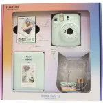 Фотоаппарат FUJIFILM INSTAX MINI 12 BUNDLE СLEAR CASE + L10PK (MINT GREEN) N0000003916