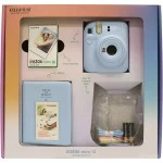 Фотоаппарат FUJIFILM INSTAX MINI 12 BUNDLE СLEAR CASE + L10PK (PASTEL BLUE) MINI12PB BNDL L10PK