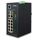 Коммутатор Planet IP30 Industrial IGS-4215-8P2T2S 1000 Base-TX (1000 мбит/с), 2 SFP порта