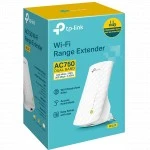 Усилитель сигнала Wi-Fi TP-Link RE220 AC750 (10/100 Base-TX (100 мбит/с), Wi-Fi 5 (802.11a/ b/ g/ n/ ac), со встроенной антенной)
