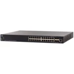 Коммутатор Cisco SX350X-24-K9-EU (10 GBase-T (10000 мбит/с), 4 SFP порта)
