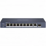Коммутатор Hikvision DS-3E0510HP-E 1000 Base-TX (1000 мбит/с), 1 SFP порт