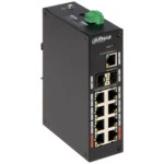 Коммутатор Dahua DH-PFS3211-8GT-120 1000 Base-TX (1000 мбит/с), 2 SFP порта