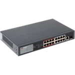 Коммутатор Hikvision DS-S1816P(B) 100 Base-TX (100 мбит/с), 1 SFP порт