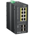 Коммутатор Zyxel RGS200-12P 1000 Base-TX (1000 мбит/с), 4 SFP порта