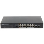 Коммутатор Dahua DH-PFS3117-16ET-135 (100 Base-TX (100 мбит/с), 1 SFP порт)