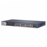Коммутатор Hikvision DS-3E0528HP-E (1000 Base-TX (1000 мбит/с), 2 SFP порта)