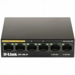 Коммутатор D-link DSS-100E-6P/A1A 100 Base-TX (100 мбит/с)
