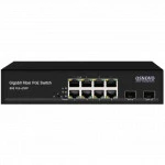 Коммутатор OSNOVO Гигабитный PoE SW-80802(150W) 1000 Base-TX (1000 мбит/с), 2 SFP порта