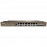 Коммутатор TENDA TEG5328P-24-410W (1000 Base-TX (1000 мбит/с), 4 SFP порта)