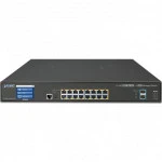 Коммутатор Planet GS-5220-16UP2XV 1000 Base-TX (1000 мбит/с), 2 SFP порта