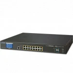 Коммутатор Planet GS-5220-16UP2XV 1000 Base-TX (1000 мбит/с), 2 SFP порта
