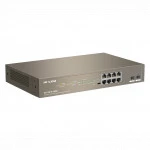 Коммутатор TENDA G1110P-8-150W (1000 Base-TX (1000 мбит/с), 2 SFP порта)