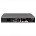 Коммутатор QTECH Управляемый уровня L2+ с поддержкой PoE QSW-4610-10T-POE-AC (1000 Base-TX (1000 мбит/с), 2 SFP порта)