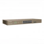 Коммутатор TENDA G3318P-16-250W (1000 Base-TX (1000 мбит/с), 2 SFP порта)