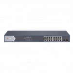 Коммутатор Hikvision DS-3E1518P-SI 1000 Base-TX (1000 мбит/с), 2 SFP порта