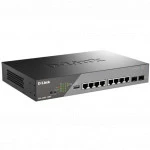 Коммутатор D-link DSS-200G-10MP DSS-200G-10MP/A1A 1000 Base-T (1000 мбит/с), 2 SFP порта